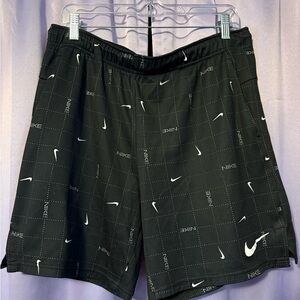Nike Black Grid Pattern Shorts